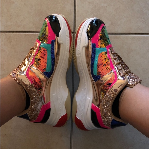 Shoes - Colorful Chunky Sneakers